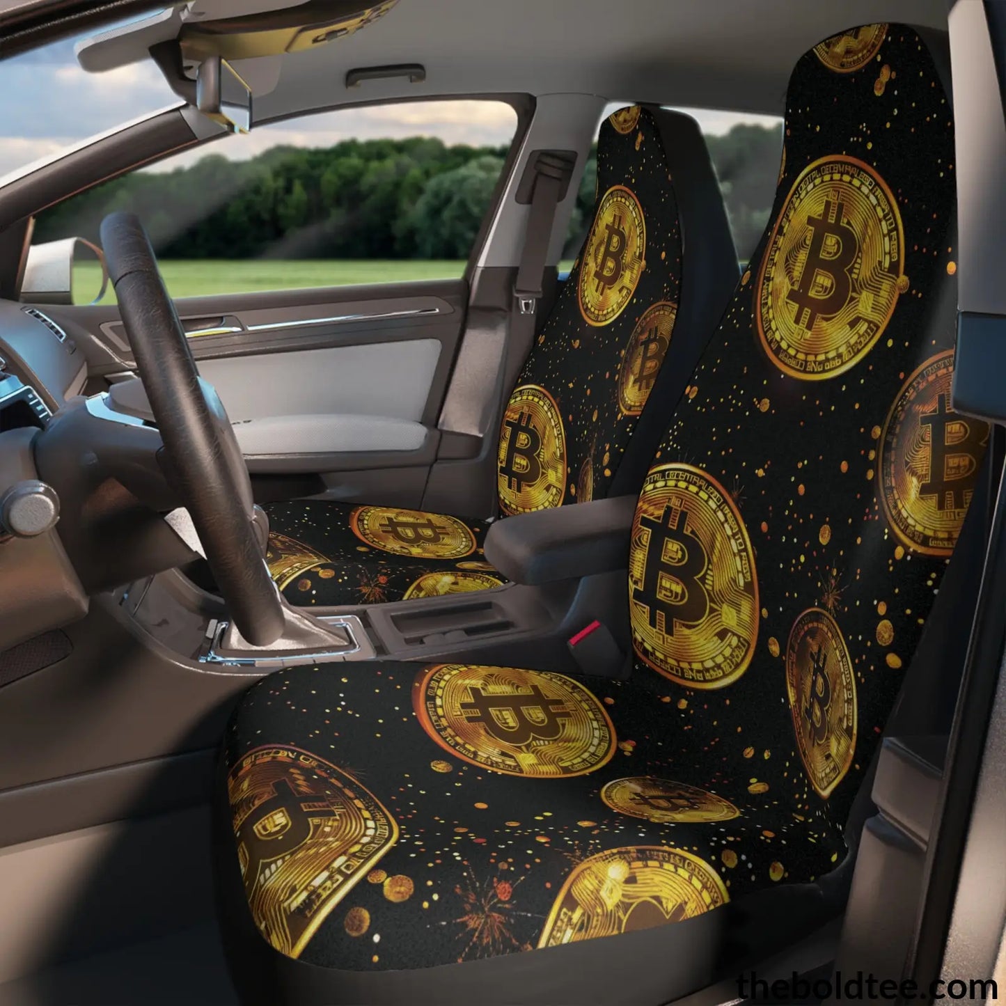 Bitcoin Car Seat Covers (2 Pcs.) All Over Prints