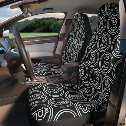 Bitcoin Car Seat Covers (2 Pcs.) All Over Prints