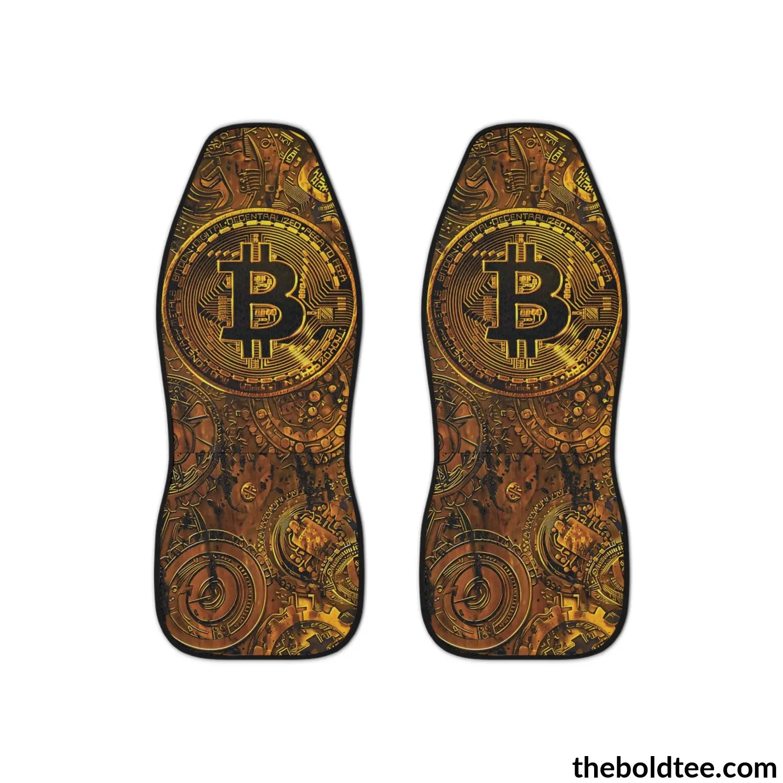 Bitcoin Car Seat Covers (2 Pcs.) All Over Prints