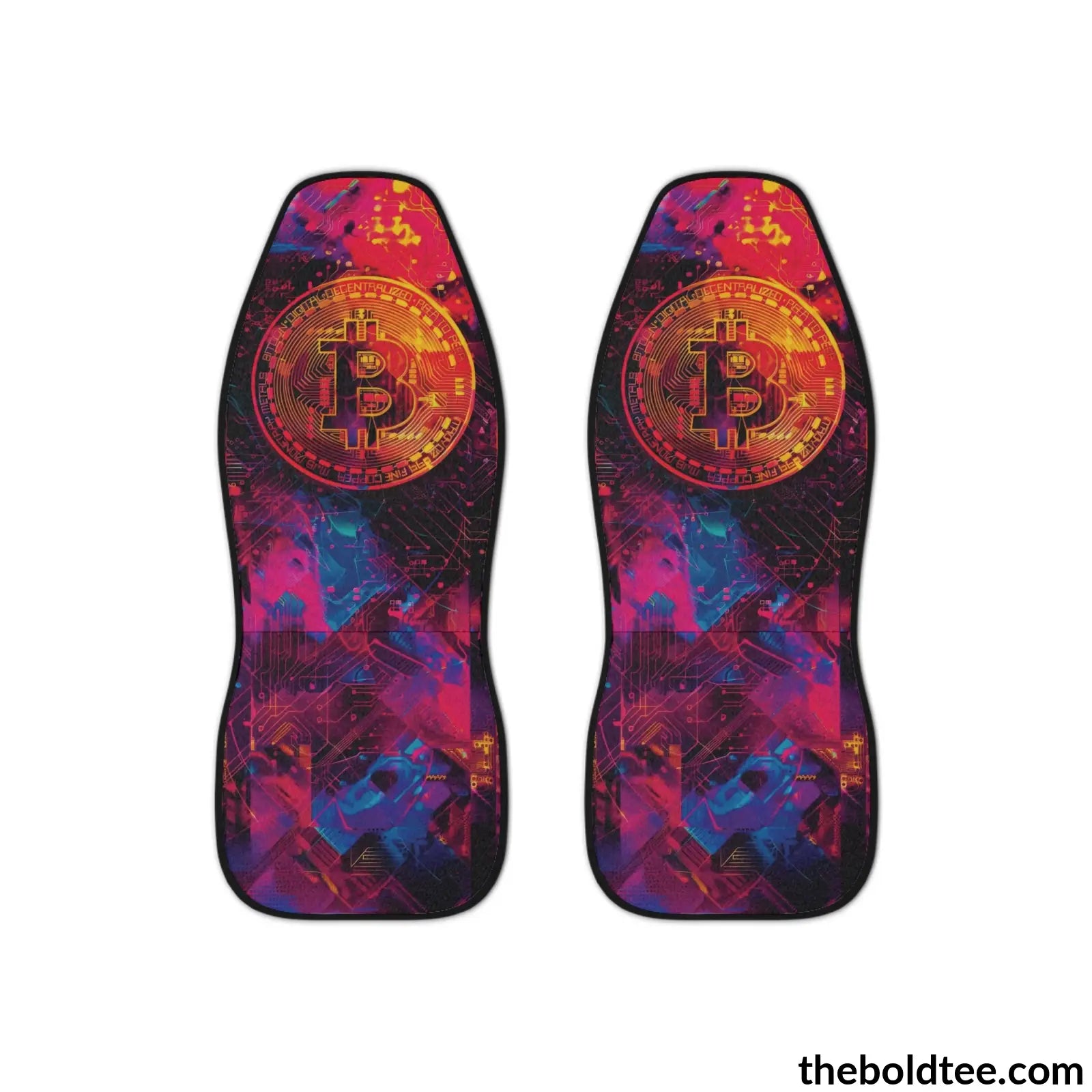 Bitcoin Car Seat Covers (2 Pcs.) All Over Prints