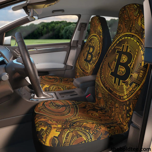 Bitcoin Car Seat Covers (2 Pcs.) All Over Prints