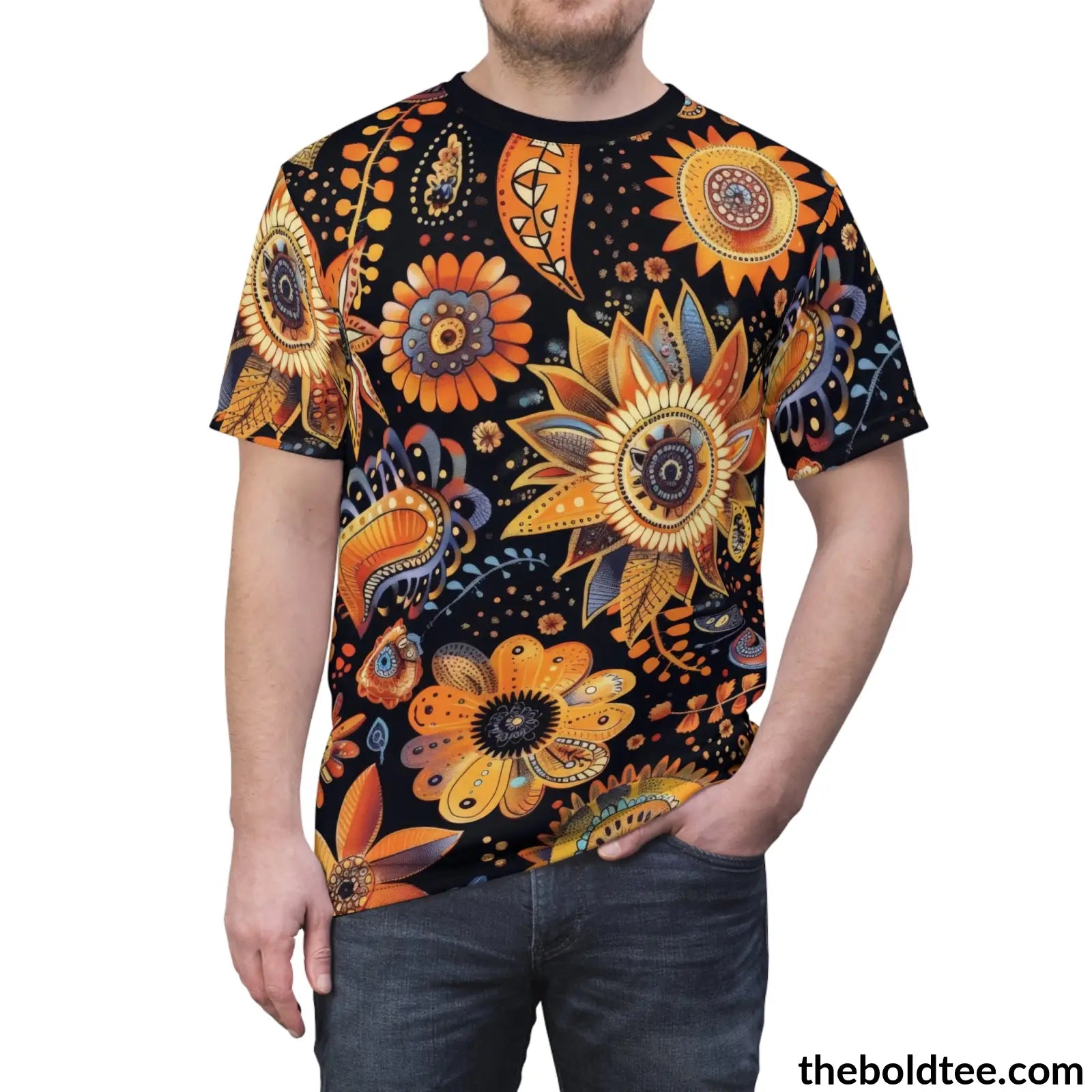 Boho Tee - Premium All Over Print Crewneck Shirt Prints