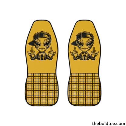 Bold Alien Car Seat Covers (2 Pcs.) All Over Prints