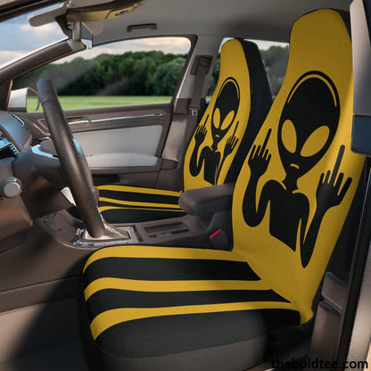 Bold Alien Car Seat Covers (2 Pcs.) All Over Prints