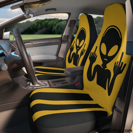 Bold Alien Car Seat Covers (2 Pcs.) All Over Prints