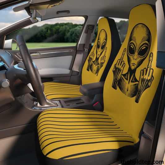 Bold Alien Car Seat Covers (2 Pcs.) All Over Prints