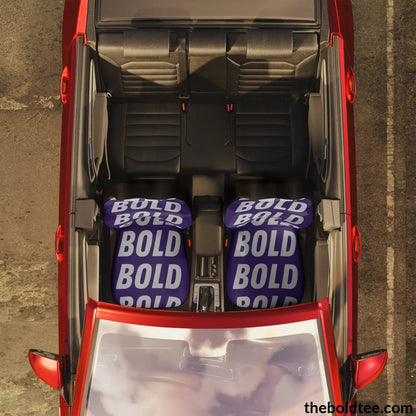 Bold Car Seat Covers (2 Pcs.) All Over Prints