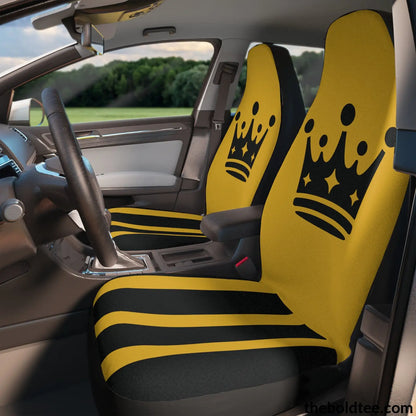 Bold Crown Car Seat Covers (2 Pcs.) All Over Prints