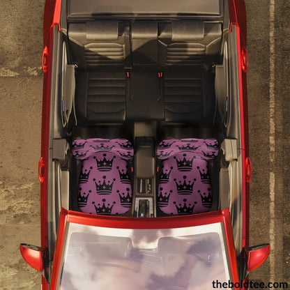 Bold Crown Car Seat Covers (2 Pcs.) All Over Prints