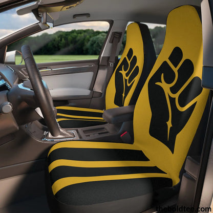 Bold Fist Car Seat Covers (2 Pcs.) All Over Prints