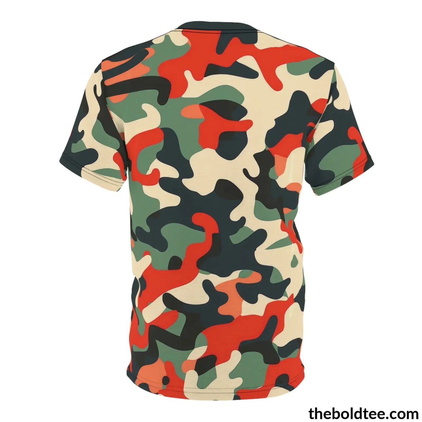 Camouflage Tee - Premium All Over Print Crewneck Shirt Prints