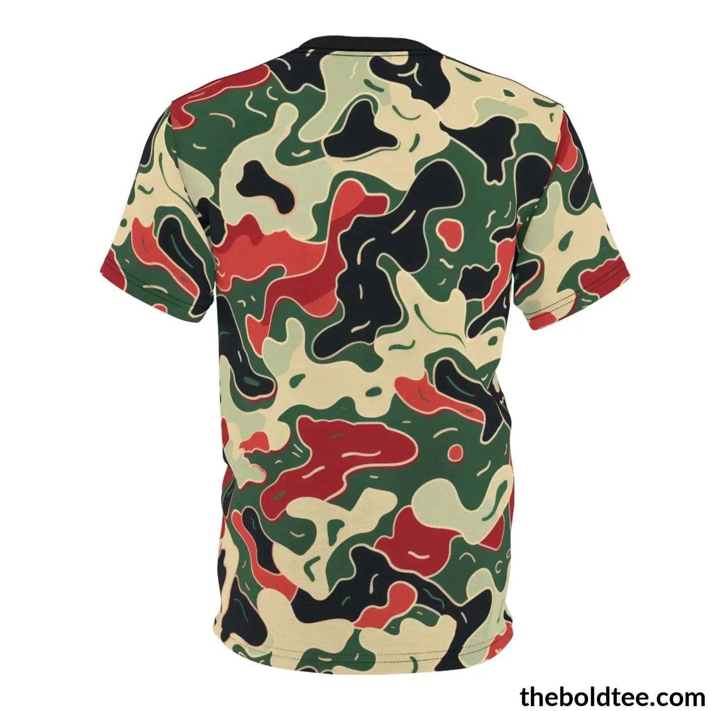 Camouflage Tee - Premium All Over Print Crewneck Shirt Prints