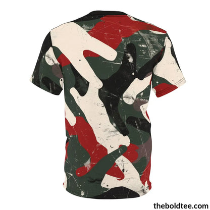 Camouflage Tee - Premium All Over Print Crewneck Shirt Prints