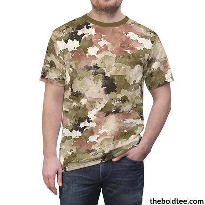 Camouflage Tee - Premium All Over Print Crewneck Shirt Prints