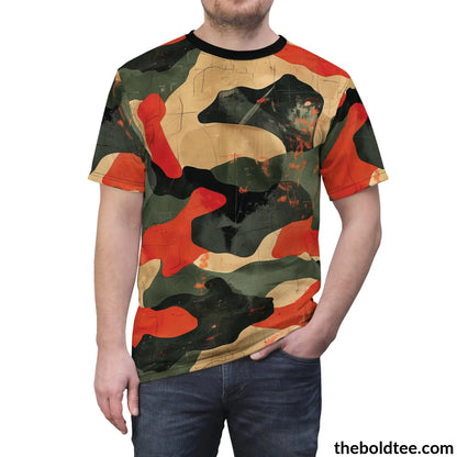 Camouflage Tee - Premium All Over Print Crewneck Shirt Prints