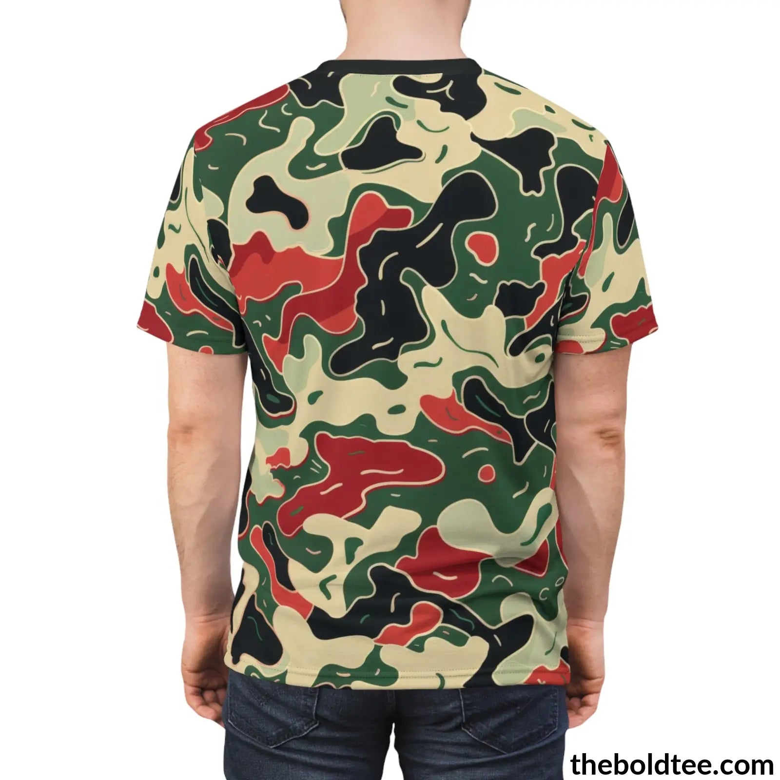 Camouflage Tee - Premium All Over Print Crewneck Shirt Prints