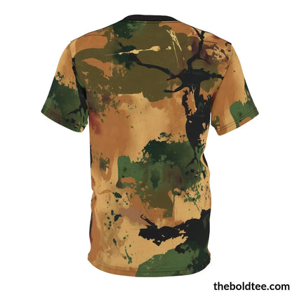 Camouflage Tee - Premium All Over Print Crewneck Shirt Prints