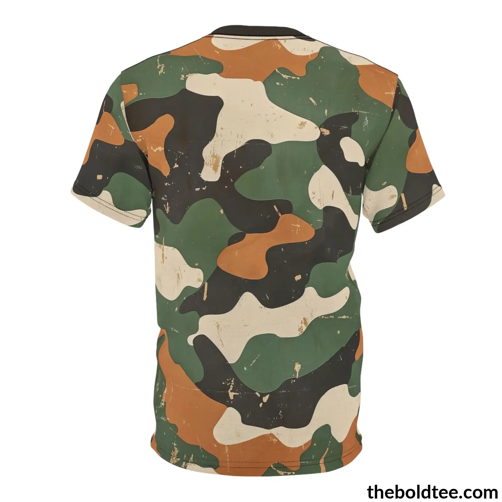 Camouflage Tee - Premium All Over Print Crewneck Shirt Prints