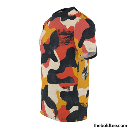 Camouflage Tee - Premium All Over Print Crewneck Shirt Prints