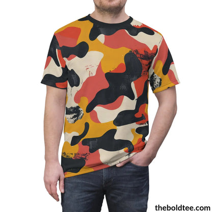 Camouflage Tee - Premium All Over Print Crewneck Shirt Prints