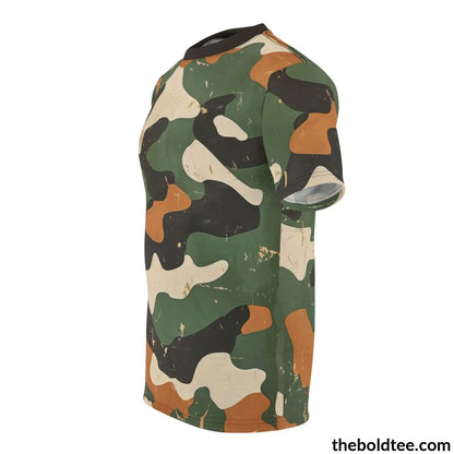 Camouflage Tee - Premium All Over Print Crewneck Shirt Prints