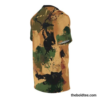 Camouflage Tee - Premium All Over Print Crewneck Shirt Prints