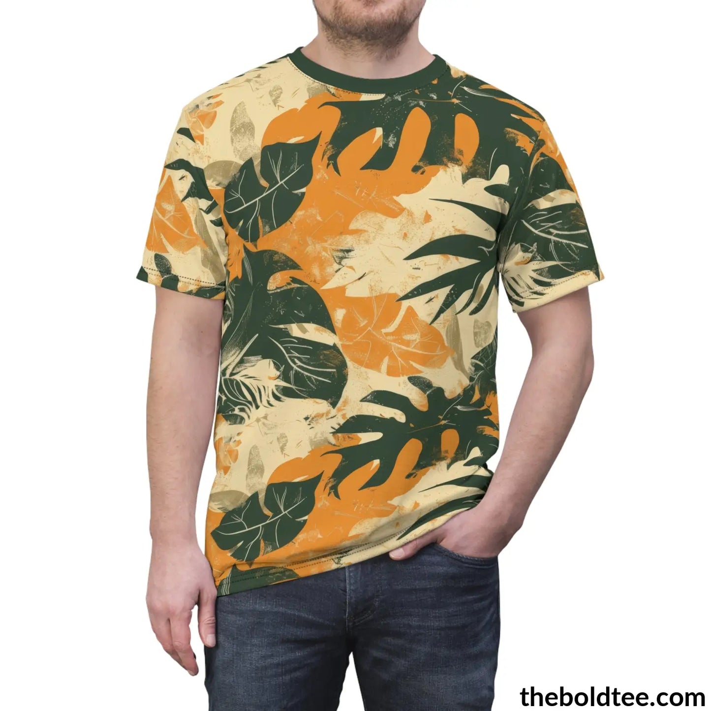 Camouflage Tee - Premium All Over Print Crewneck Shirt Prints