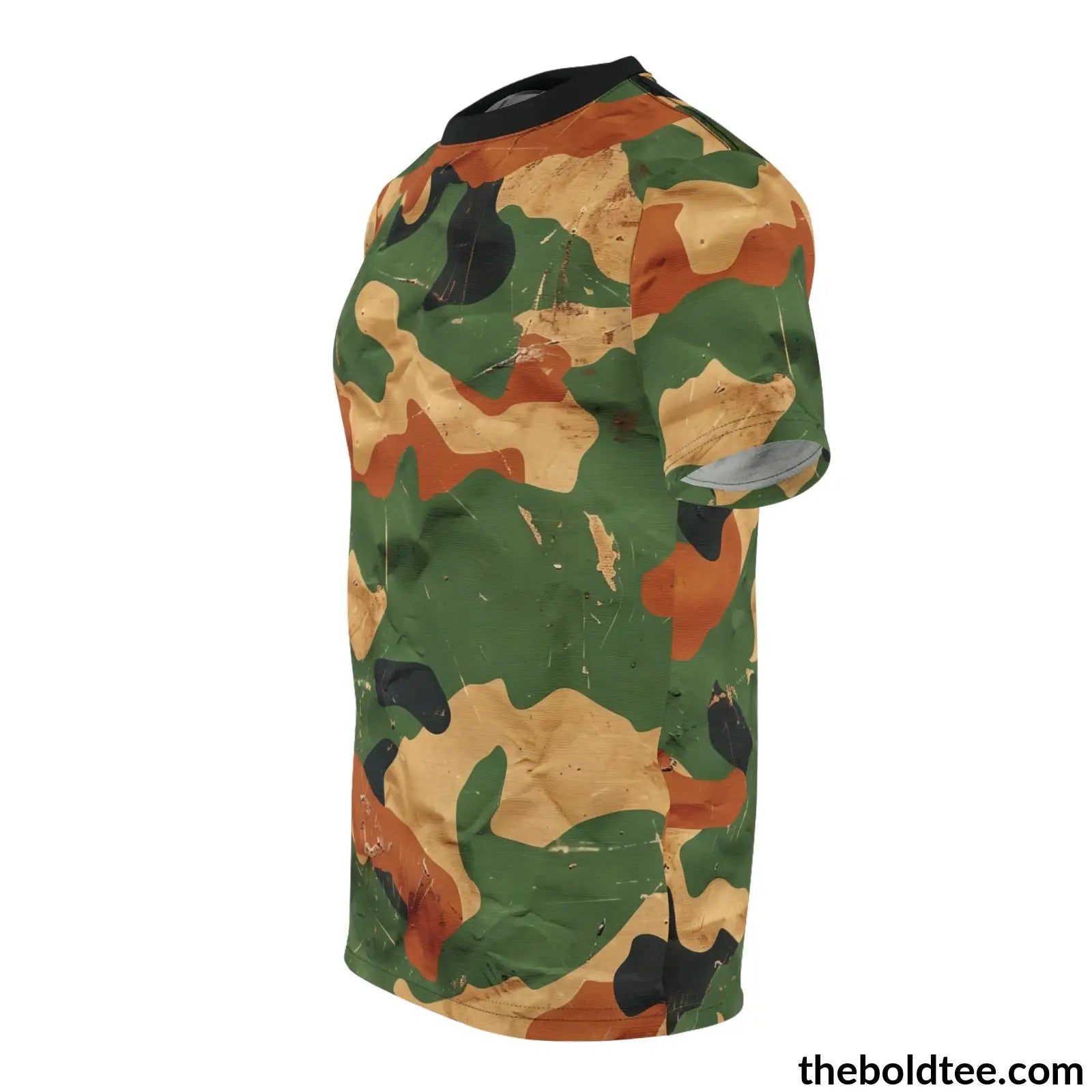 Camouflage Tee - Premium All Over Print Crewneck Shirt Prints