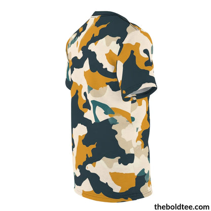 Camouflage Tee - Premium All Over Print Crewneck Shirt Prints