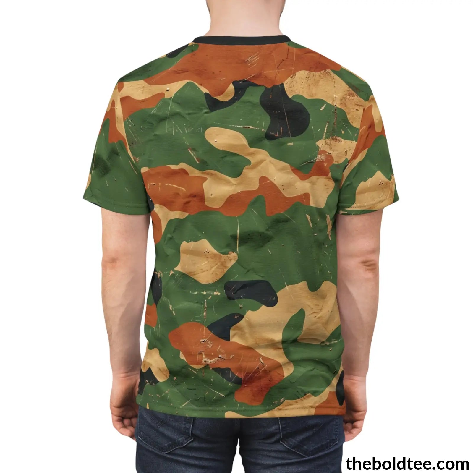 Camouflage Tee - Premium All Over Print Crewneck Shirt Prints