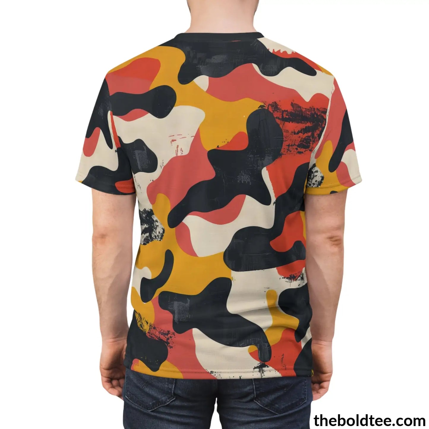 Camouflage Tee - Premium All Over Print Crewneck Shirt Prints