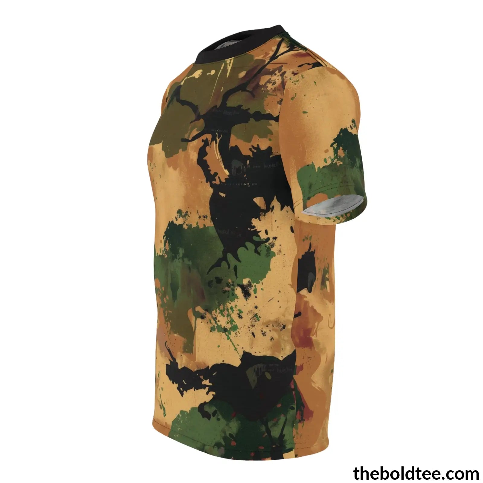 Camouflage Tee - Premium All Over Print Crewneck Shirt Prints