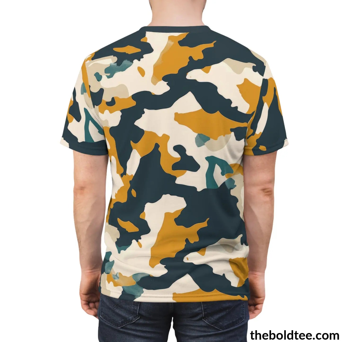 Camouflage Tee - Premium All Over Print Crewneck Shirt Prints