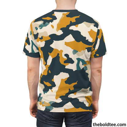 Camouflage Tee - Premium All Over Print Crewneck Shirt Prints