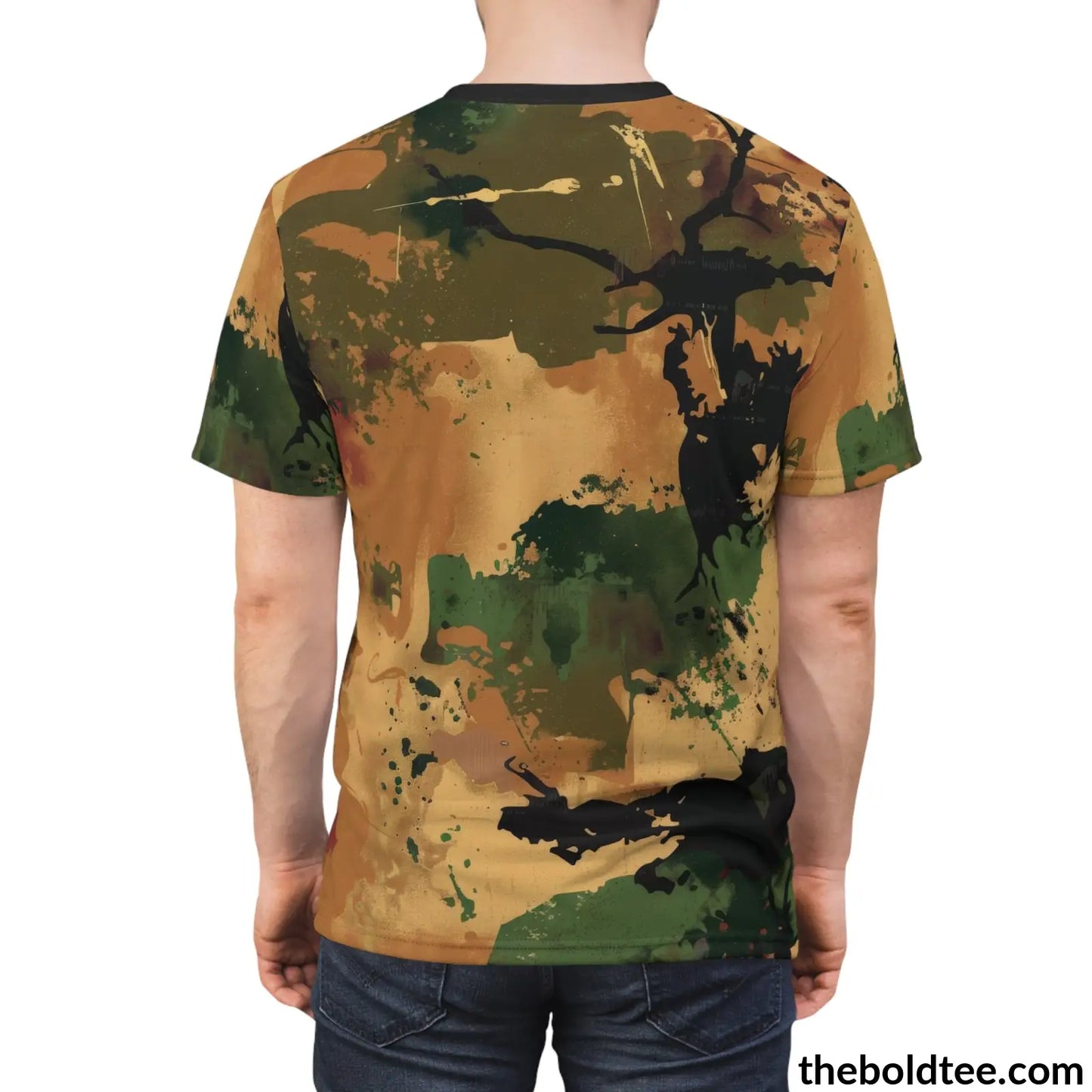 Camouflage Tee - Premium All Over Print Crewneck Shirt Prints