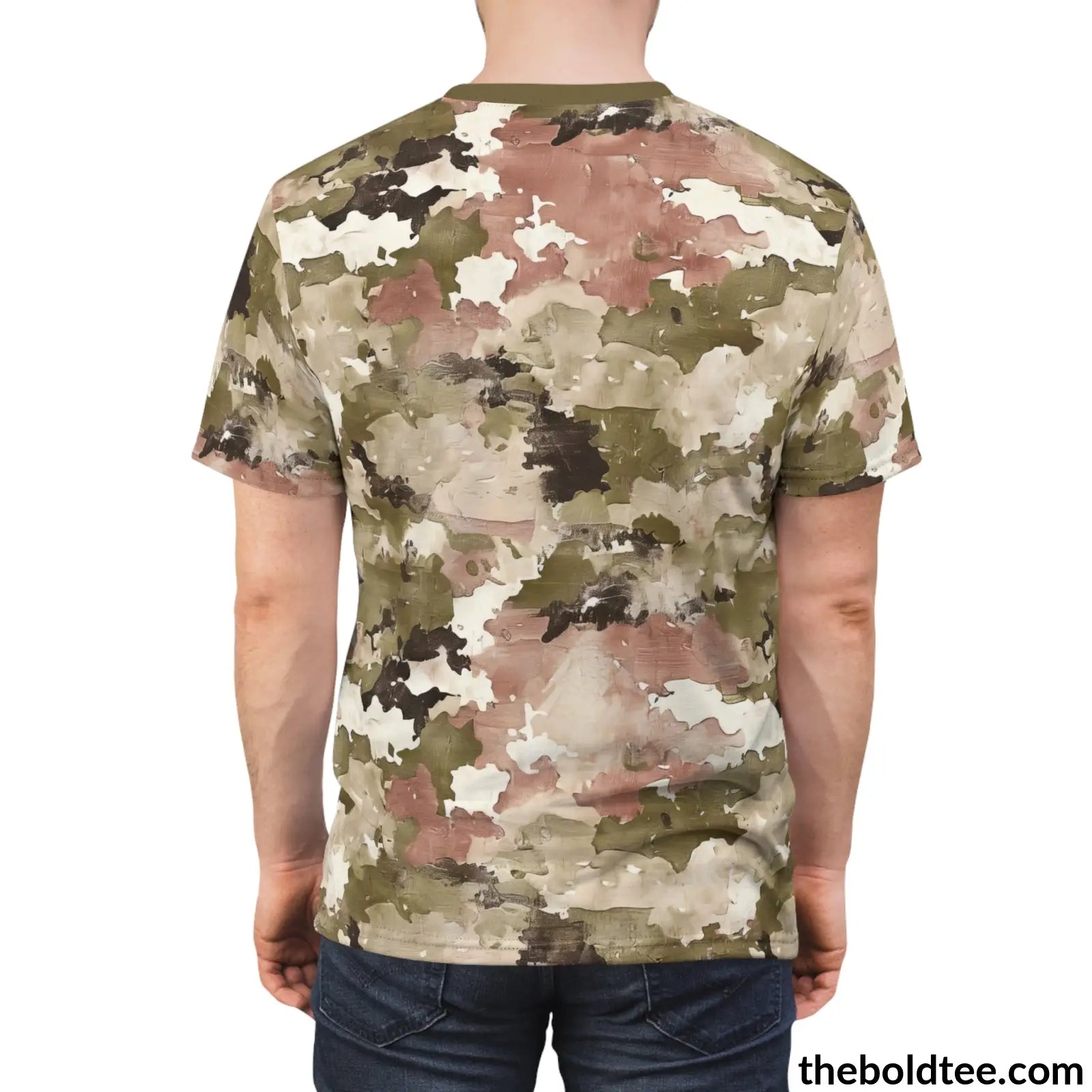 Camouflage Tee - Premium All Over Print Crewneck Shirt Prints