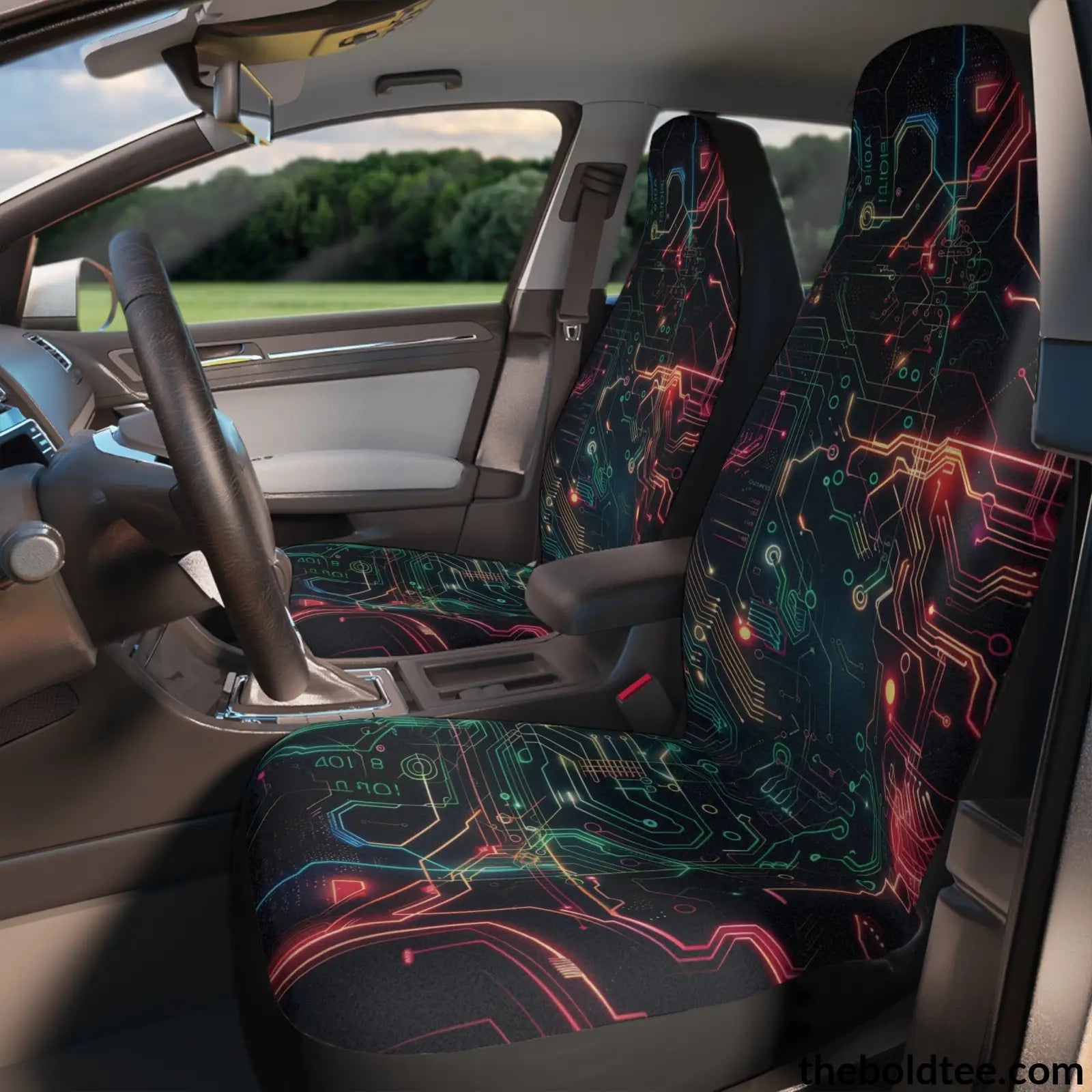 Circuit Car Seat Covers (2 Pcs.) All Over Prints