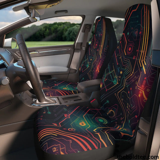Circuit Car Seat Covers (2 Pcs.) All Over Prints