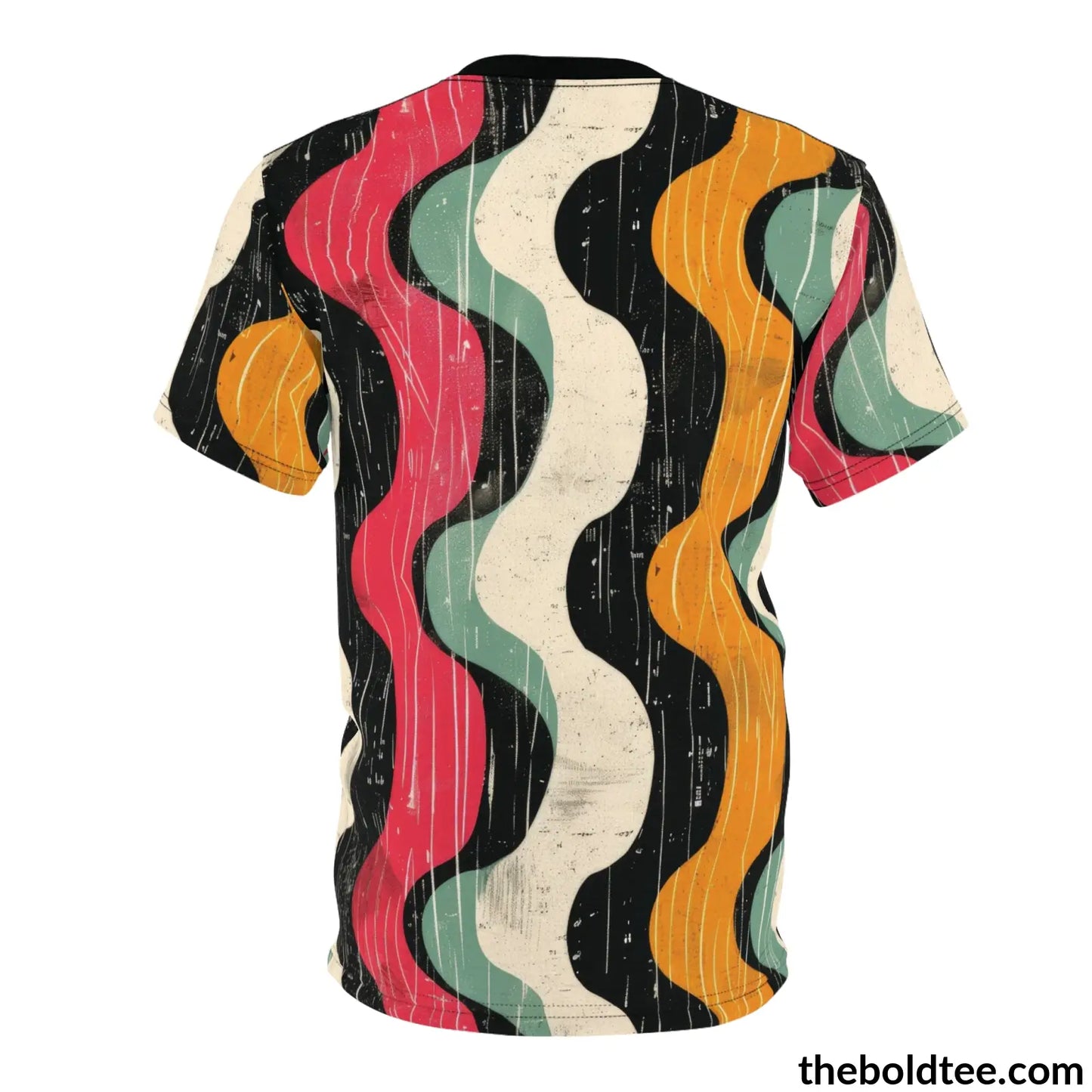 Color Stripes Tee - Premium All Over Print Crewneck Shirt Prints