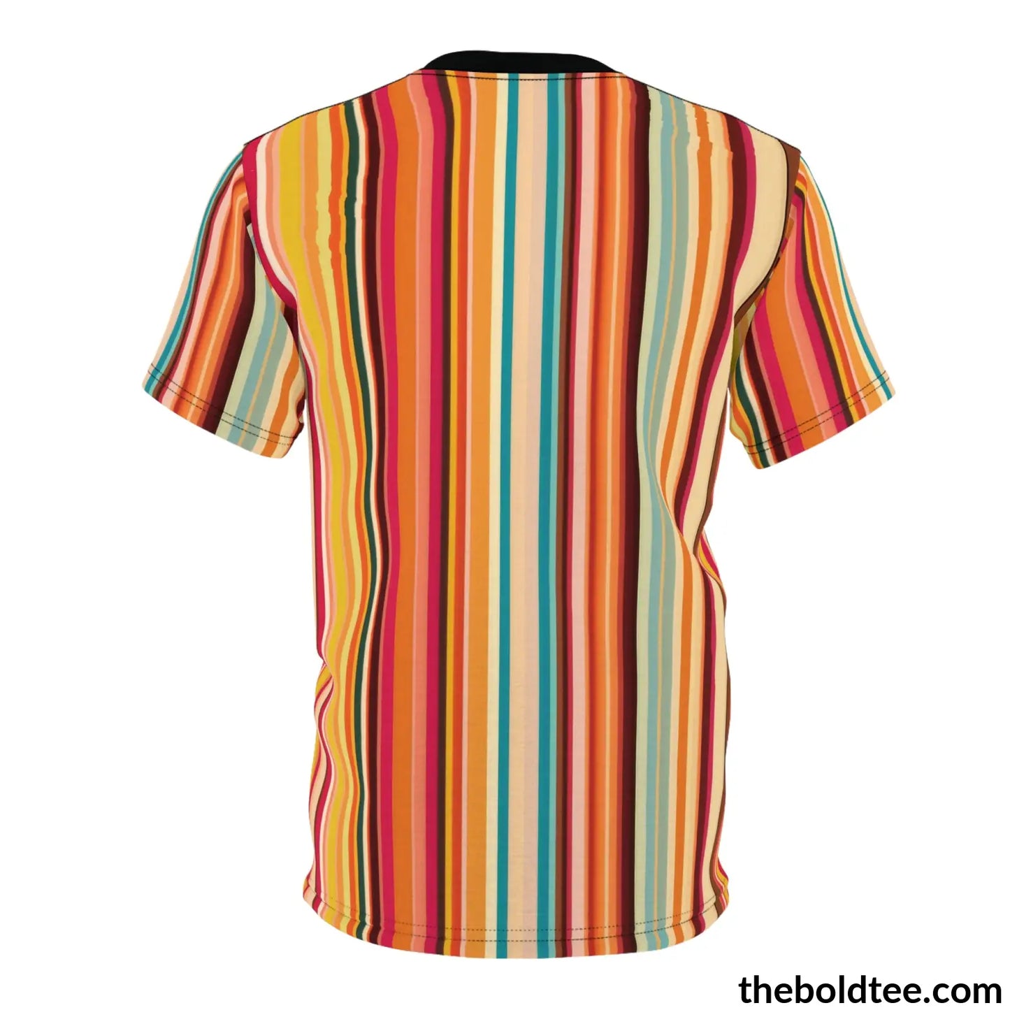 Color Stripes Tee - Premium All Over Print Crewneck Shirt Prints