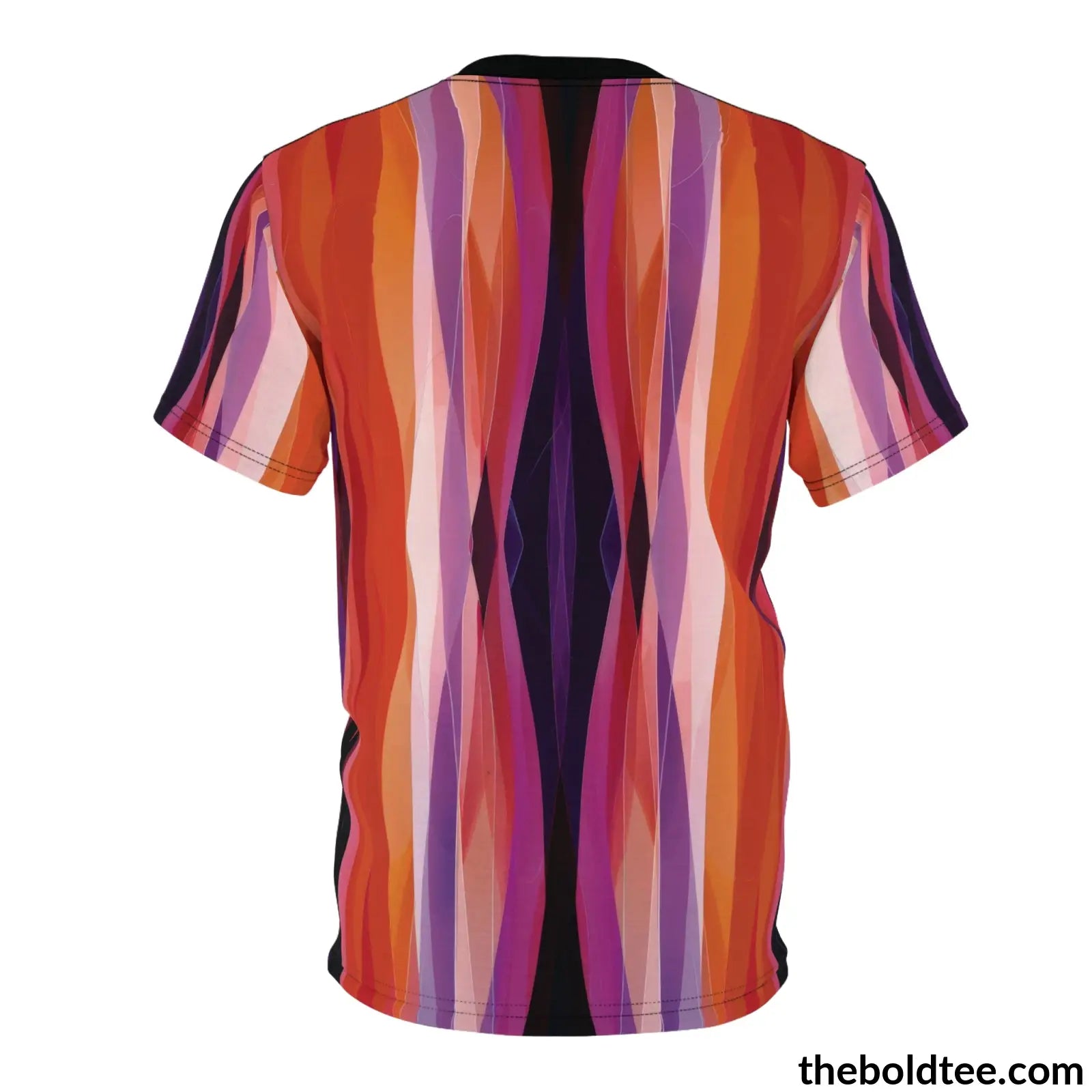 Color Stripes Tee - Premium All Over Print Crewneck Shirt Prints