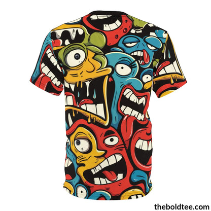 Comic Tee - Premium All Over Print Crewneck Shirt Prints