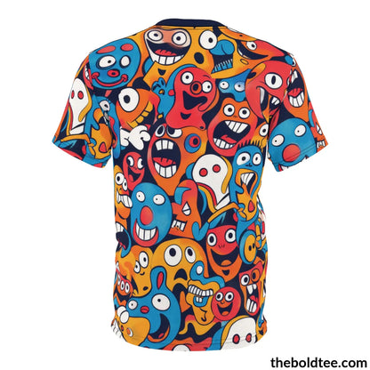 Comic Tee - Premium All Over Print Crewneck Shirt Prints