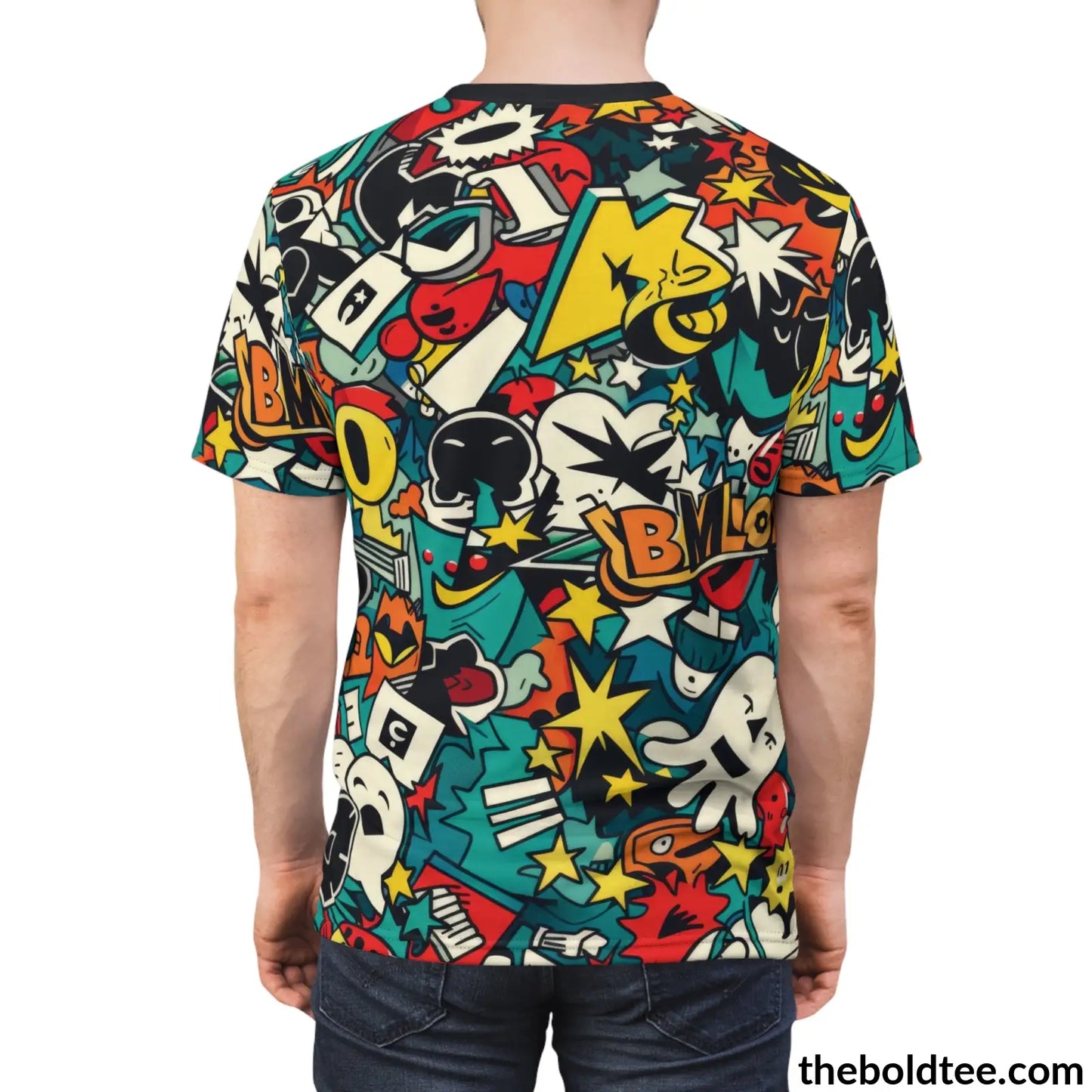 Comic Tee - Premium All Over Print Crewneck Shirt Prints