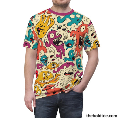 Comic Tee - Premium All Over Print Crewneck Shirt Prints