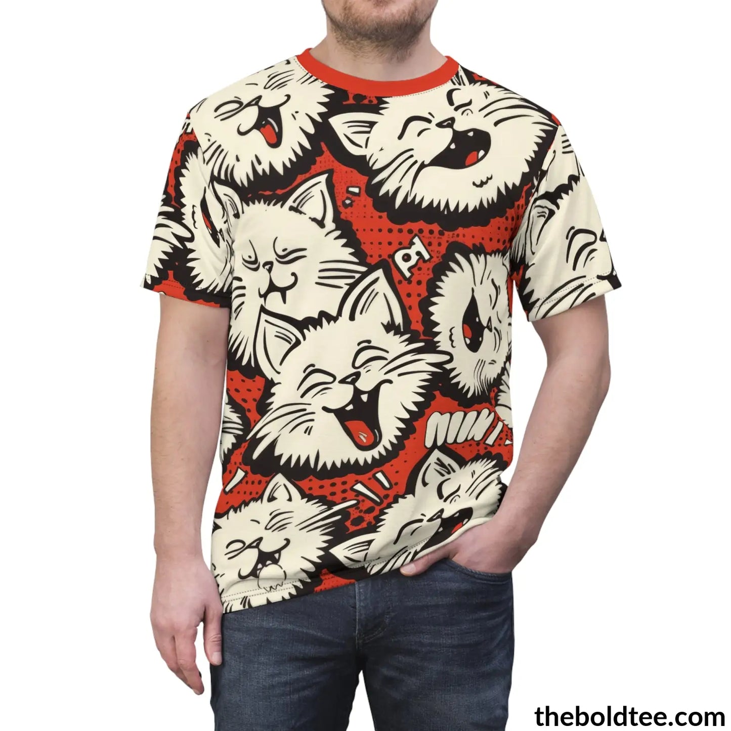 Comic Tee - Premium All Over Print Crewneck Shirt Prints