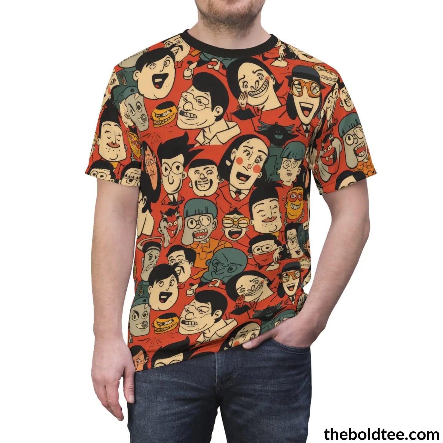 Comic Tee - Premium All Over Print Crewneck Shirt Prints