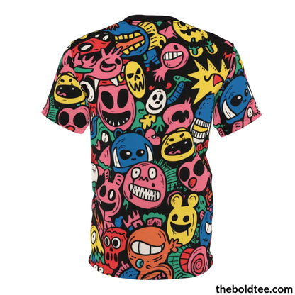 Comic Tee - Premium All Over Print Crewneck Shirt Prints