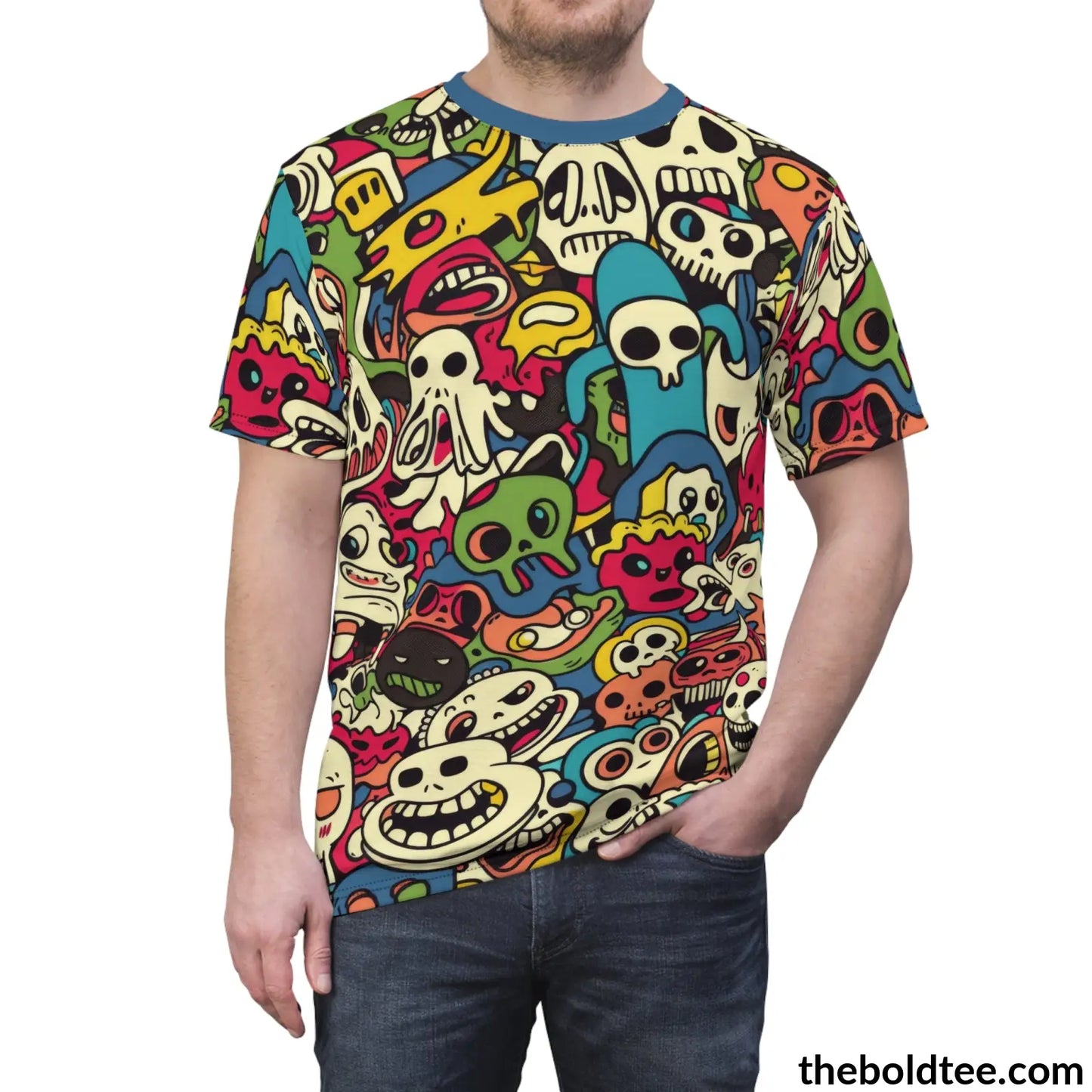 Comic Tee - Premium All Over Print Crewneck Shirt Prints