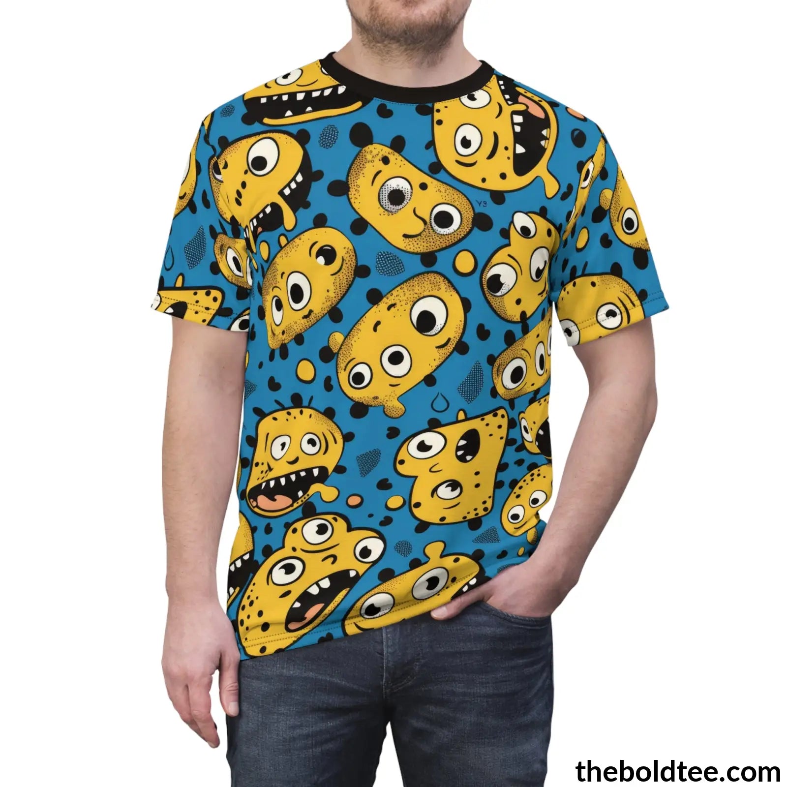 Comic Tee - Premium All Over Print Crewneck Shirt Prints